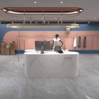 Bureau de réception de salle de sport personnalisable avec rangement Dimensions