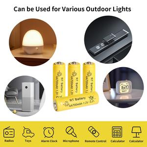 סוללת AA 1.2V <span class=keywords><strong>700mAh</strong></span> <span class=keywords><strong>Ni</strong></span>-<span class=keywords><strong>MH</strong></span> AA סוללות נטענות <span class=keywords><strong>700mAh</strong></span> סוללה עבור אורות סולאריים לגינה צעצועים שעון נגן MP3 - Product Image 2
