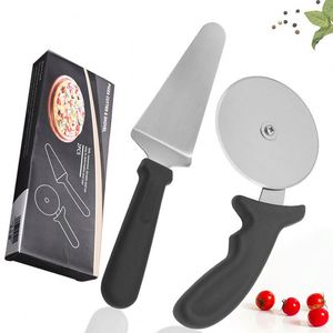 Accessoires de cuisine en gros, outil de cuisson en métal avec logo personnalisé, coupe-pâte en acier inoxydable argenté avec poignée en PP et pelle à pizza - Product Image 6
