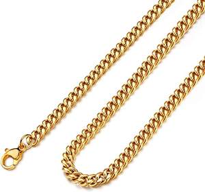 الثقيلة الرجال الهيب هوب المختنق 18k الذهب الأصفر مطلي الفولاذ المقاوم للصدأ 7 مللي متر ميامي الكوبية ربط سلسلة قلادة مجوهرات - Product Image 3