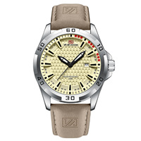 Montre à quartz étanche avec grand cadran et aiguilles lumineuses, montre-bracelet pour homme avec aération, montre de mode haut de gamme pour homme.