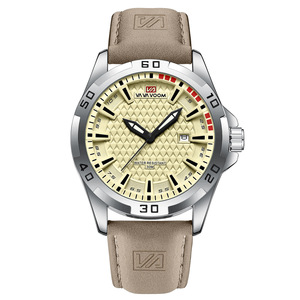 Reloj de cuarzo impermeable con esfera grande y manecillas luminosas, reloj de pulsera para hombre con ventilación, reloj de moda de alta gama para hombre. - Product Image 3