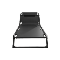 Lit pliant de bureau portable en gros, lit simple pour la pause déjeuner, lit pliant simple