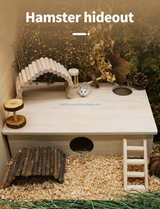 Toptan yaratıcı küçük boy ahşap <span class=keywords><strong>Hamster</strong></span> evi nefes kapalı açık evcil hayvan kafesi kuş uygulama <span class=keywords><strong>Hamster</strong></span> Hideout - Product Image 3
