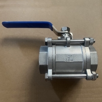 Vanne à boisseau sphérique filetée en acier inoxydable haute pression avec levier, 1000 WOG 2000 WOG, pour le contrôle du débit d'eau, d'huile et de gaz, DN10-DN100