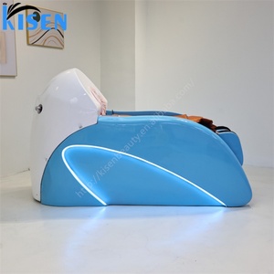 KISEN Lit de Spa Capillaire Automatique Intelligent et Confortable, Table de Lavage de Cheveux Électrique Polyvalente pour Salon, Lit de Massage et de Shampoing - Product Image 2