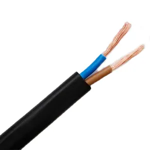 2x1.5mm 2x2.5mm fil parallèle à noyau de cuivre pur toronné câble flexible plat