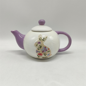 Phục sinh Thỏ thiết kế gốm ấm trà & Tea Pot 500ml 16oz - Product Image 1