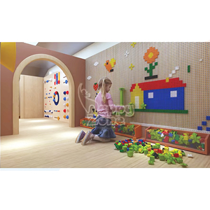 Thiết kế khu vui chơi trong nhà bằng gỗ cao cấp tùy chỉnh, đồ nội thất trường mẫu giáo, bộ đồ chơi mềm, sân chơi, thiết bị nhà hàng dành cho bố mẹ và con cái - Product Image 3