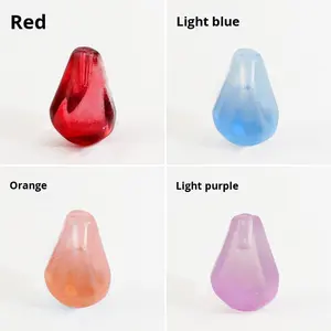 الصيف ديي اليدوية النمط القديم دبوس الشعر الملحقات القرط مكونات الرمان البذور جرس زهرة الصباح المجد الزجاج زهرة - Product Image 2