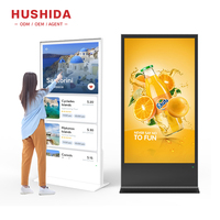 Écran tactile LCD CMS de 75, 85 et 43 pouces pour centre commercial, métro, totem publicitaire sur pied, lecteur publicitaire numérique