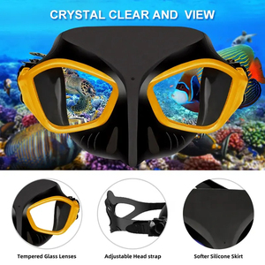 Máscara <span class=keywords><strong>de</strong></span> Buceo con <span class=keywords><strong>Snorkel</strong></span>, Antivaho, Respiración Libre, Cómoda y Económica, para Adultos - Product Image 6