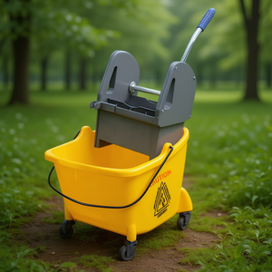 Secchio Mono con Strizzatore 24 L Giallo per Pulizie - Product Image 3