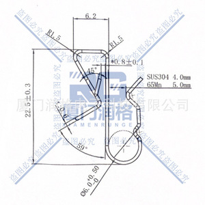 Clip de câble en acier inoxydable en forme de C, diamètre 6,0 mm, pour la fixation des câbles photovoltaïques solaires - Product Image 1