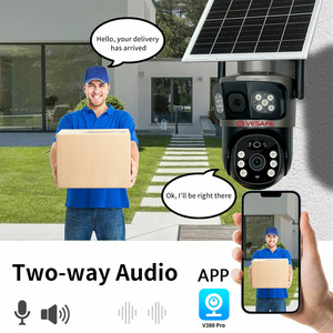 Vesafe Farm กล้องนิรภัยพลังงานแสงอาทิตย์4G LTE 360กล้องส่องกลางคืนระบบ HD 4K Wi-Fi ระบบเน็ตอัจฉริยะ4G V380กลางแจ้งเลนส์คู่ - Product Image 4