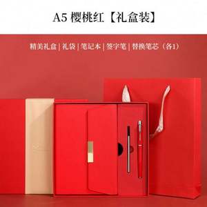 สมุดบันทึกปกหนังดีไซน์ทันสมัย ทนทาน ปี 2025 พร้อมกล่องของขวัญธุรกิจ ปากกา และกระเป๋า - Product Image 6