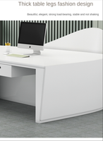 Comptoir de réception, mobilier de bureau commercial, comptoir de réception d'hôtel, bar, comptoir incurvé, comptoir élégant, salon de beauté, table de réception blanche