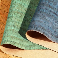Cuir PU écologique avec support en microfibre de liège, motif gaufré, imperméable, pour sacs à main, chaussures et décoration intérieure