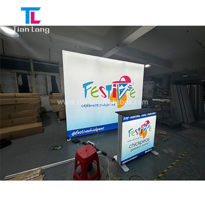 TianLang cadre en aluminium Double face boîte à lumière LED forme Rectangle Expo Seg publicité graphique cabine sans cadre - Product Image 4