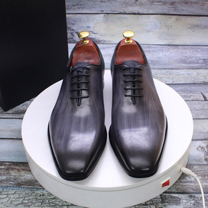 High End Handmade Loafers Stylish Oxford <b>Shoes</b> <b>Height</b> <b>Increasing</b> Slip On Genuine Leather Anti Slip Office Career Party Banquet - Product Image 2
