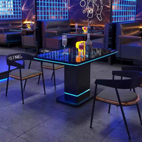 Meubles de bar, station DJ, station de disques en acrylique, table de casino lumineuse à LED, mobilier de salle de bal, mobilier de karaoké, mobilier de boîte de nuit