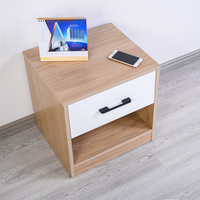 Organisateur en bois horizontal blanc à 2 tiroirs personnalisé OEM tour de commode moderne poignées réglables meubles d'intérieur empilables maison