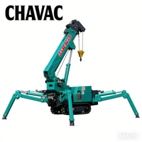Mini-grue araignée CE, équipement de levage pour murs-rideaux en verre, grue télescopique compacte