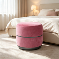 Pouf marocain pour enfants en tissu, repose-pieds rond, ottoman avec contrôle de vibration et de minuterie, OEM