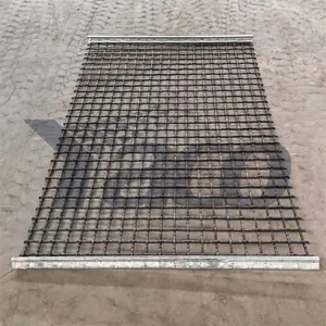 Hook Type High Manganese Steel Crimped square Wire Mesh Quarry Screen Crusher Screen Mesh