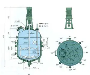 Hochsicherer einfach zu bedienender Reaktor-Tank zu verkaufen