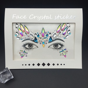 Adesivi in Cristallo Personalizzati per Viso e Corpo, Ideali per Festival Musicali e Feste di Carnevale, Colore Bianco - Product Image 6