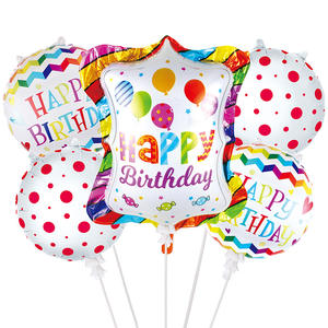 Lot de 5 ballons en feuille d'aluminium motif gâteau pour anniversaire – Décoration de fête en gros - Product Image 2