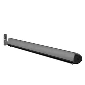 Speaker Soundbar bluetooth 5.3, pengeras suara bluetooth Surround Speaker dengan Bass kuat sistem teater Subwoofer kayu 3D nirkabel Bar suara rumah