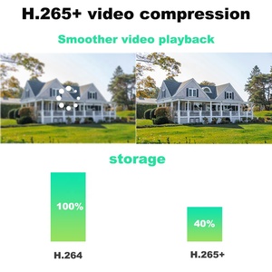 Комплект камер Ultra HD 8MP 4K POE с ночным видением, водонепроницаемый металлический корпус IP66, для наружного видеонаблюдения, с 4-канальной системой PoE - Product Image 6