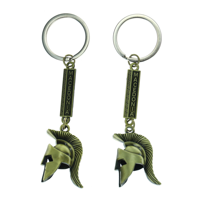 Mini Llavero De Casco Romano Vintage – Aleación De Zinc, Plata, 7,5x3x2,2 Cm – Colgante Para Bolso, Mochila O Llaves