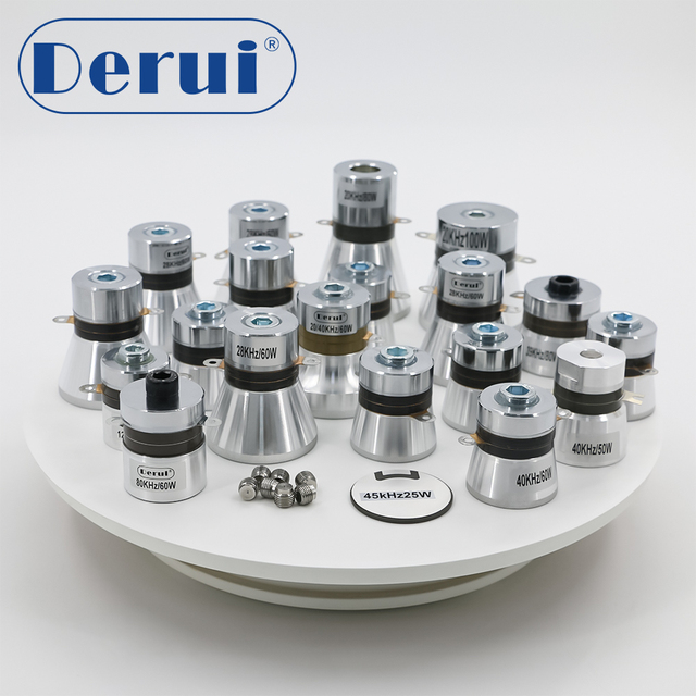 High Frequency Customizable Ultrasonic Transducer 40kHz to 200KHz for Cleaning Equipment Parts Transducer Piezoelectric