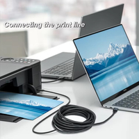 Nouveau câble de transfert de données de 5 m, type C long vers USB type B 3.0, câble répéteur actif pour imprimante USB, 5 Gbps, appareils intelligents pour la maison