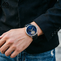 Montre automatique pour femme Migaga avec logo personnalisé, boîtier en acier inoxydable de haute qualité, cadran en cristal saphir, tourbillon mécanique de 24 mm