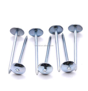 Clous de toiture en spirale cannelés lisses galvanisés au zinc de haute qualité, revêtus de vinyle, pour tôles ondulées - Product Image 1