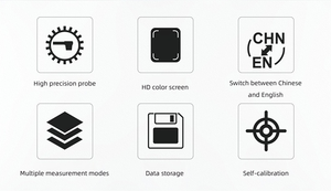 Aeki उच्च-सटीक अल्ट्रासोनिक मोटाई गेज, स्प्लिट-प्रकार मोटाई डिटेक्टर G810 - Product Image 4