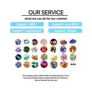 คริสตัลธรรมชาติหินไข่ขัดอาเกตควอตซ์ Obsidian minerale Figurine ตกแต่งบ้านงานฝีมือการรักษาของเล่นของขวัญ DIY-สำหรับ - Product Image 4