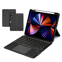 Clavier tactile rétroéclairé résistant à l'eau, détachable, pour iPad Pro 2021/10.2/11/10.5/10.9/12.9, nouveauté 2021