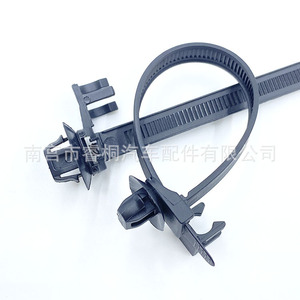 คลิปหนีบสายไฟ Shuangxuan สีดำ พลาสติก สำหรับยึดสายไฟรถยนต์ แบบเดี่ยว - Product Image 3
