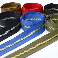 Deepeel ZA221 5 # bricolage à la main couture bagages matériel accessoires remplaçable alliage fermeture éclair bande pour vêtement sac et chaussures