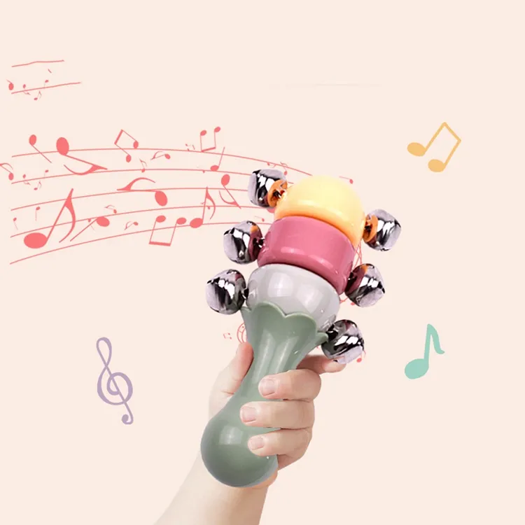 5 Stück traditionelles Schütteln Rassel Spielzeug pädagogische Miniatur Spielzeug Kunststoff Musik instrumente für Baby