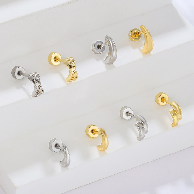Zuola Fashion Jewelry Piercing Earring 18K