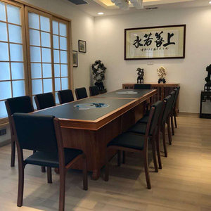 Nhà Hàng Thương Mại Thân Thiện Với Môi Trường Của Trung Quốc AOPA Shabu Shabu Lẩu Grill Bàn Ăn Bằng Gỗ Rắn - Product Image 5