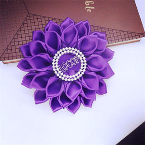 Mignon ton violet dames de cercle de Perfection inspiré à la main maçonnique bijoux LOCOP Satin ruban Corsage broche ruban broche - Product Image 3