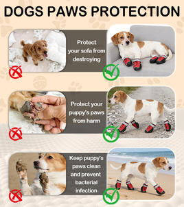 समायोज्य लुभावनी फैशनेबल वाटरप्रूफ चिंतनशील कुत्ते जूते रात की सुरक्षा के लिए आउटडोर कुत्ते के जूते - Product Image 6