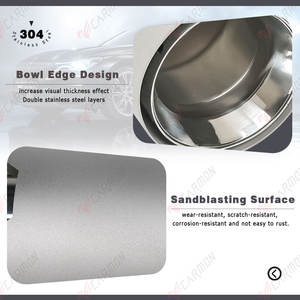 M Style sablage et argent 304 embouts de queue d'échappement en acier inoxydable tuyaux de silencieux d'échappement universels tuyau d'échappement modifié - Product Image 4